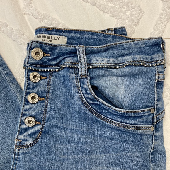 Super Cute Zipper Detailed Jewelly Jeans - Picture 6 of 8